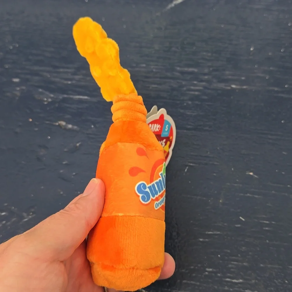 Bark Sunlicks‎ Orange Soda Dog Toy Size Small 0-20 Pounds NWT